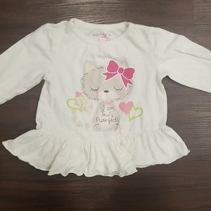 4/$15 Cat Frilly Longsleeve